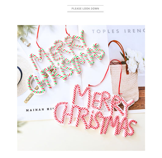 Adornos Navideños de Arcilla Polimérica con Letras Personalizadas - Image 12