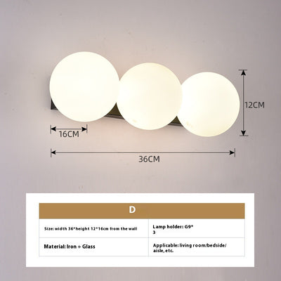Lámpara Minimalista de Cristal para Mesita de Noche - Image 9