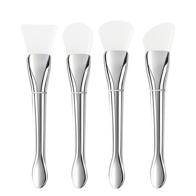 Brochas de Maquillaje Profesionales Varilla Plateada Cabezal Ultrafino - Image 5