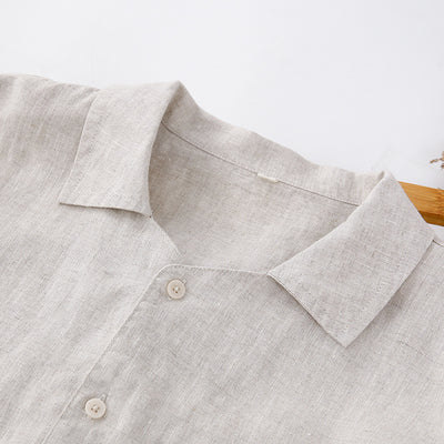 Camisa de Lino para Hombre Primavera Verano - Image 4
