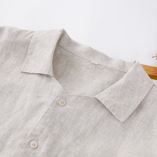 Camisa de Lino para Hombre Primavera Verano - Image 4