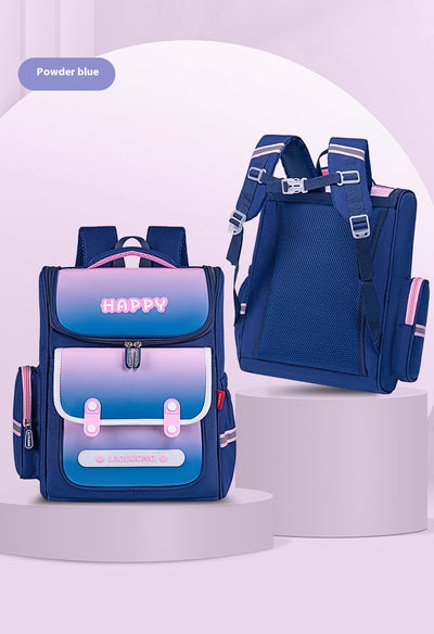 Mochila Escolar Infantil Ligera y de Gran Capacidad con Protección de Columna Estilo Británico - Image 23