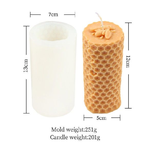 Molde de Silicona con Diseño Panal 3D para Velas - Image 6