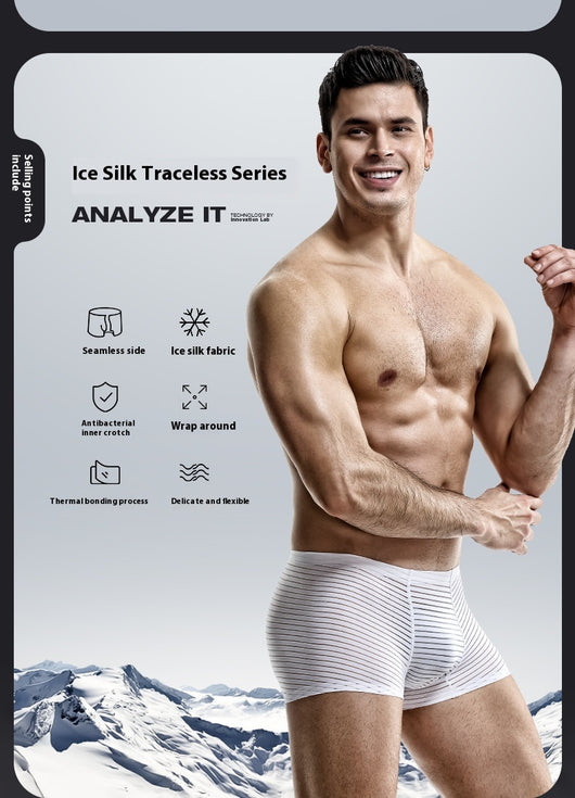 Bóxers sin Costuras Ice Silk para Hombre - Transpirables y Ultraligeros - Image 14