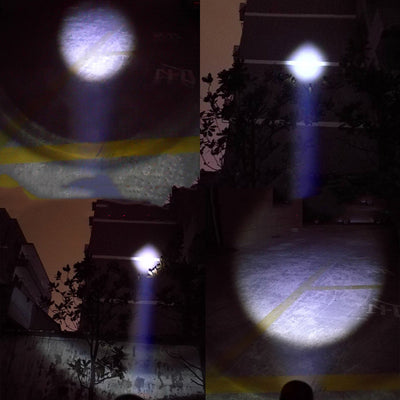 Luz Frontal LED para Bicicleta de Montaña - Recargable USB con Zoom Ajustable - Image 5