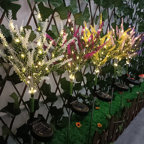 Luz LED Decorativa para Jardín con Simulación de Plantas Naturales