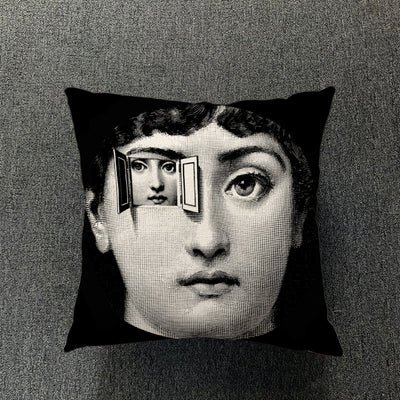 Funda de Almohada de Algodón y Lino para Sala de Estar - Image 53