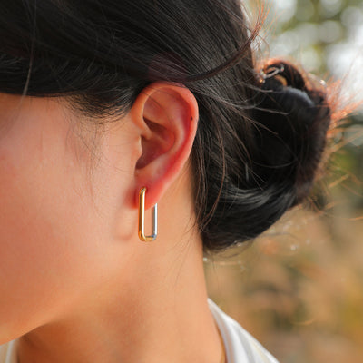 Aretes Dorados Degradados en Acero Titanio - Diseño Exclusivo Hipoalergénico - Image 15