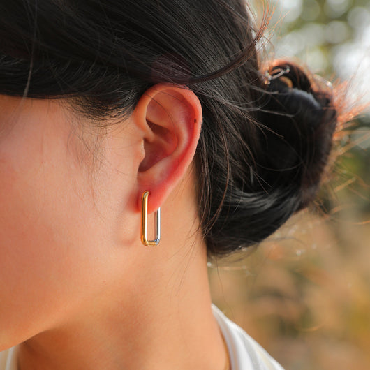 Aretes Dorados Degradados en Acero Titanio - Diseño Exclusivo Hipoalergénico - Image 15