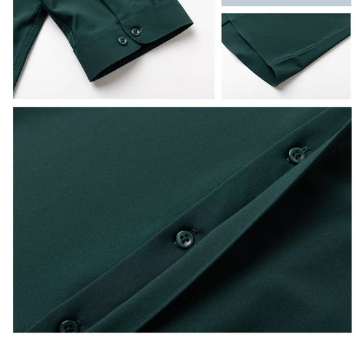 Camisa Manga Corta con Cuello de Pie para Hombre - Image 12