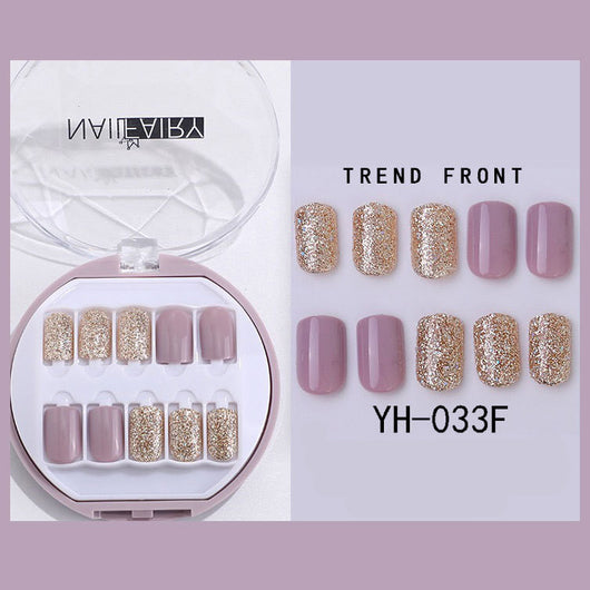Uñas Postizas Coreanas Removibles Waterproof - Set 30 Piezas Manicura Instantánea - Image 63