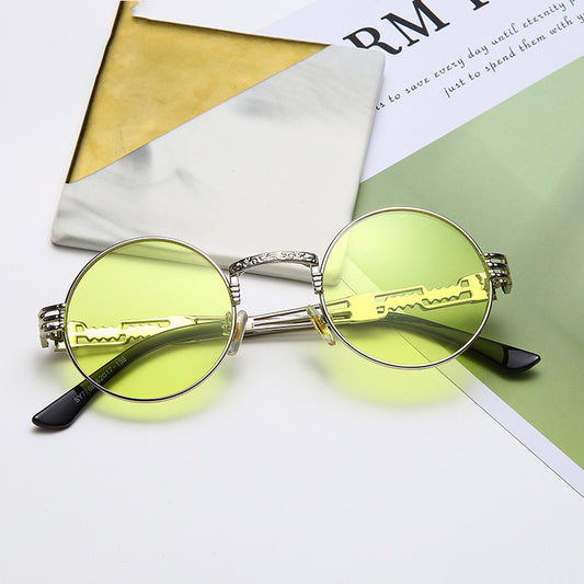 Gafas Redondas Huecas Retro Europeas - Estilo Vintage Personalizado