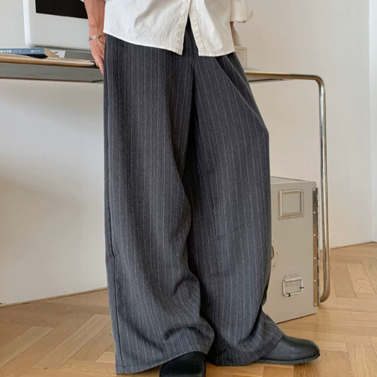 Pantalones Casuales a Rayas para Hombre