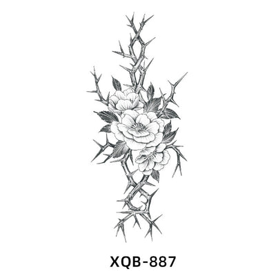 Tatuaje Temporal de Flores Resistente al Agua para Hombre y Mujer - Image 13