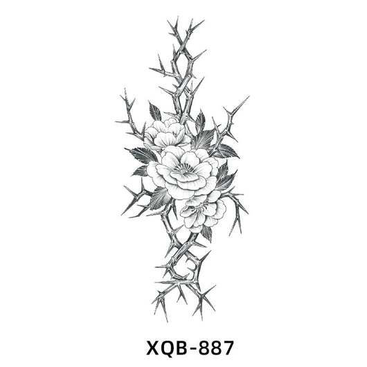 Tatuaje Temporal de Flores Resistente al Agua para Hombre y Mujer - Image 13