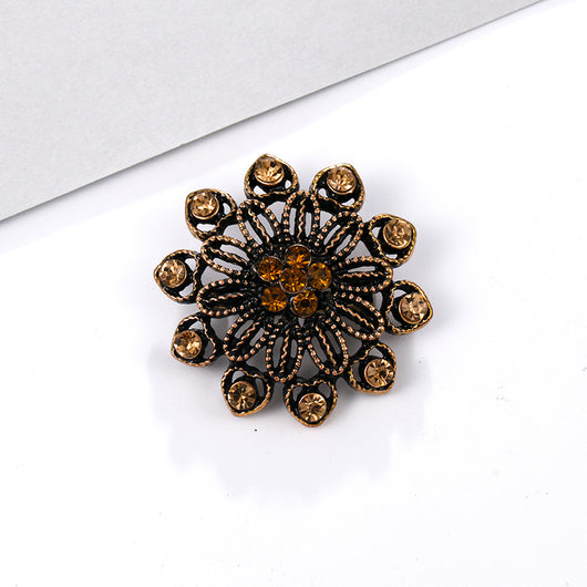 Broche de Aleación con Cristales de Fantasía Pequeño - Image 29