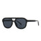 Gafas de Sol Retro Cuadradas con Marco Plano para Street Style