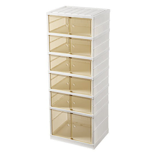 Organizador de Zapatos Plegable de Doble Fila con Caja Transparente - Image 3