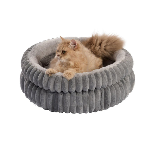Cama Felpa para Gatos y Cachorros - Suave, Lavable y Antideslizante
