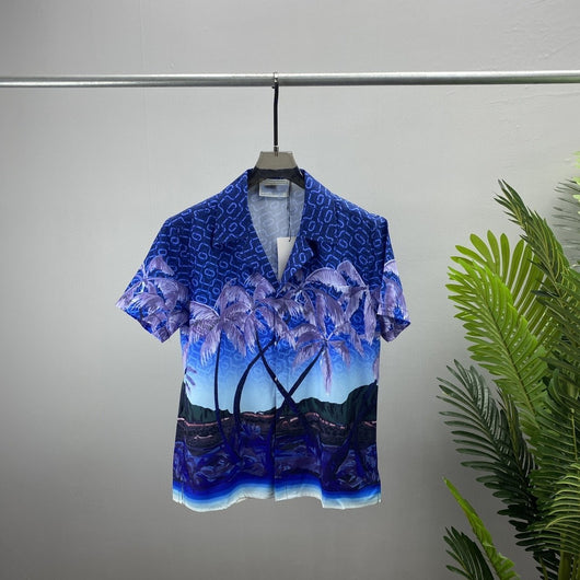 Camisa Casual de Verano para Hombre con Cuello Solapa y Manga Corta - Image 7