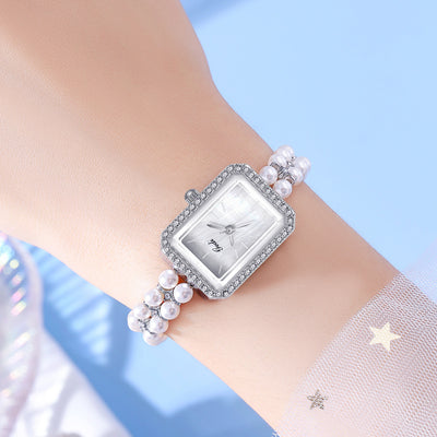 Reloj de Cuarzo Creativo para Mujer con Perlas de Concha - Image 4