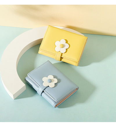 Monedero Floral Compacto - Billetera Pequeña con Diseño Flores - Image 12