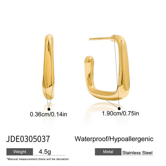 Aretes C Acero Inoxidable Lujo Europeo Minimalista - Image 11