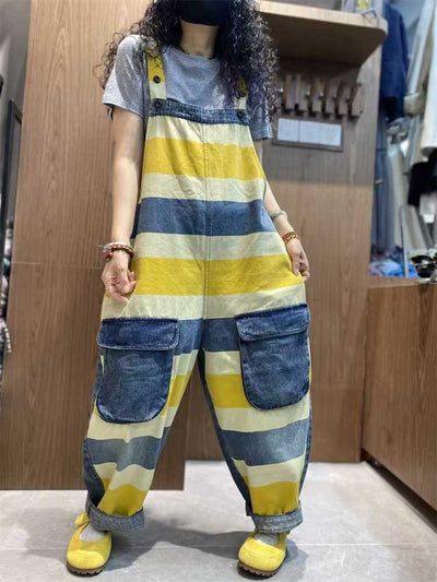 Mono Corto Denim Tallas Grandes con Tirantes e Impresión - Image 9
