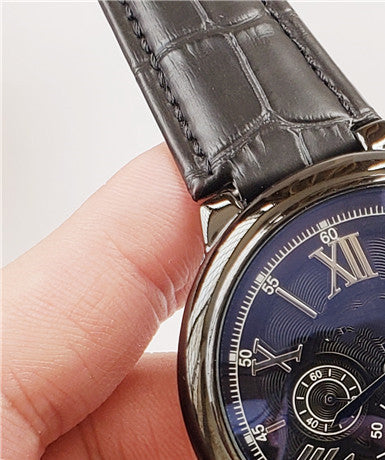 Reloj Casual para Hombre con Correa de Cuarzo de 6 Pines