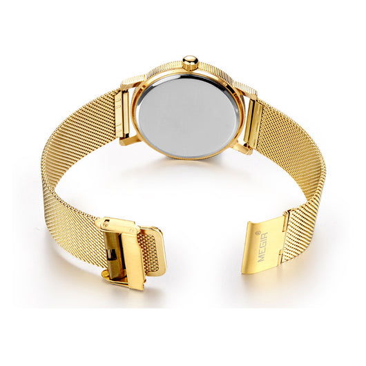 Reloj de Hombre Ultradelgado Acero Inoxidable Malla Metálica Cuarzo - Image 10