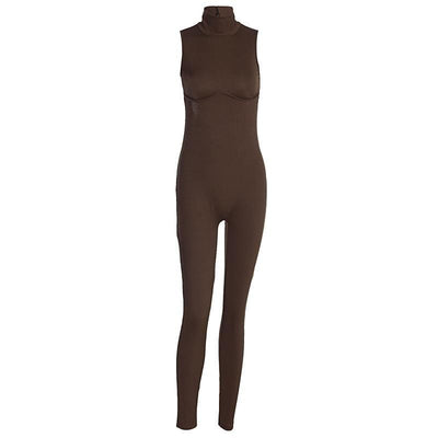 Jumpsuit Yoga Cuello Alto sin Mangas para Mujer - Image 6