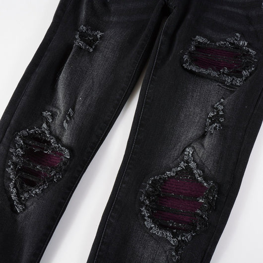 Jeans Slim Ajustados con Roturas y Stretch - Image 3
