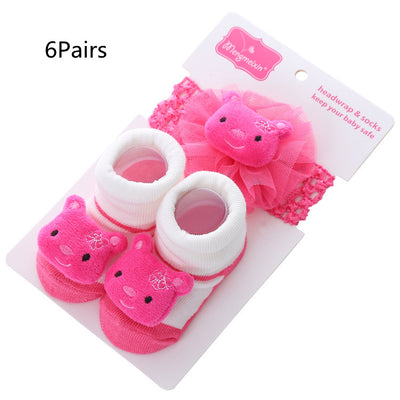 Calcetines Infantiles con Pompones 3D y Lunares Estampados - Image 2