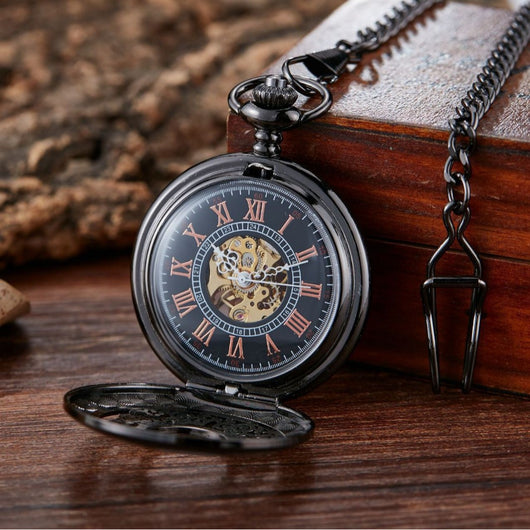 Reloj de Bolsillo Automático Mecánico con Diseño Floral Retro Calado - Image 3