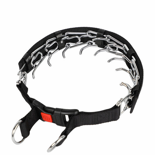 Collar de Adiestramiento Canino Removible con Cierre de Seguridad y Cadena de Estimulación