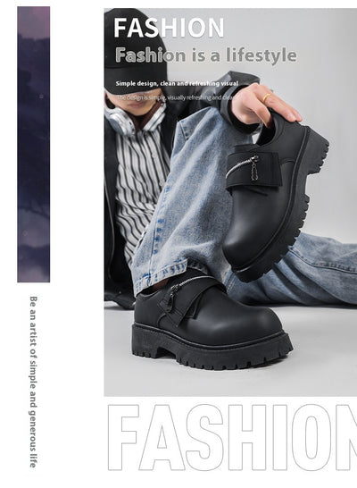 Zapatos Casuales de Plataforma en Cuero para Hombre - Image 15