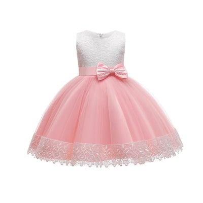 Vestido de Princesa Niña con Encaje y Tul Esponjoso - Image 7