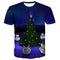 Playera Navideña Estampado 3D Animales para Hombre