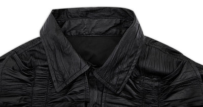Camisa de Manga Larga con Diseño de Fruncido y Costuras Decorativas - Image 12