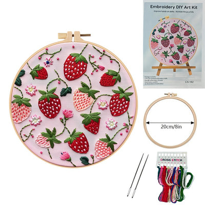 Kit de Bordado Europeo con Motivos de Frutas Tropicales - Image 9
