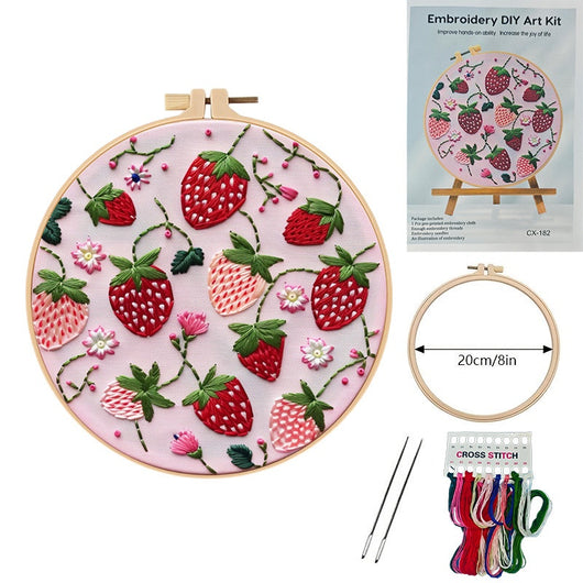 Kit de Bordado Europeo con Motivos de Frutas Tropicales - Image 9