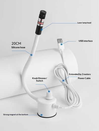 Puntero Láser Dual con Cama de Corte USB e Infrarrojo - Image 13