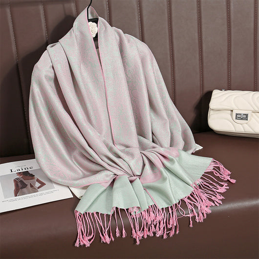 Elegante Chal Ligero de Lujo - Envolvente de Imitación Cashmere para Mujer - Image 42