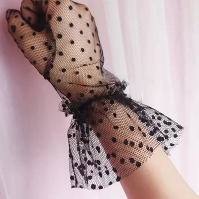 Guantes de Encaje Mesh para Novia - Image 17