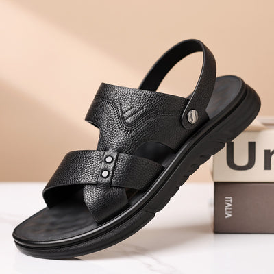Zapatos de Cuero Genuino Transpirables para Hombre - Comodidad Casual para Todas las Edades - Image 2