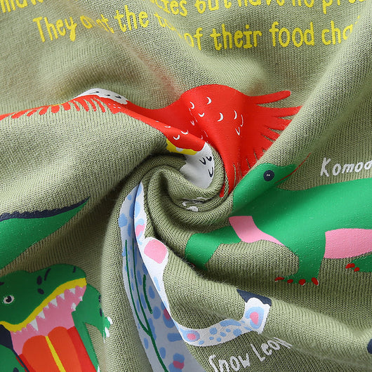Camiseta Infantil Manga Larga Estilo Europeo Americano con Estampado de Animales - Image 4