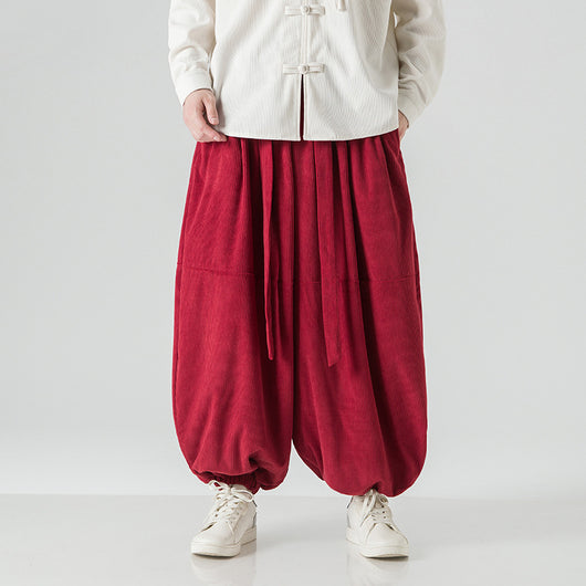Pantalones Harem Sueltos para Hombre con Puños Elásticos - Image 5