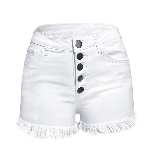 Shorts de Mezclilla Slim Cintura Alta con Elastano - Image 14