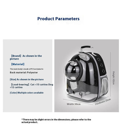 Mochila Transparente para Gatos con Cúpula Panorámica y Gran Capacidad - Image 27