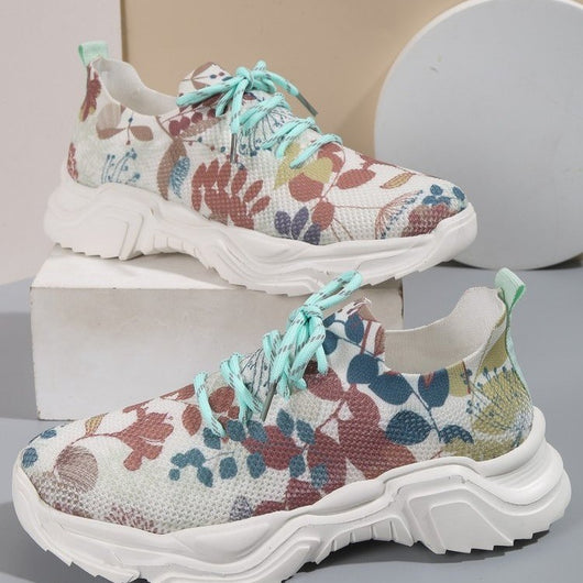 Zapatillas Deportivas Slip-On con Flores 3D - Tecnología Flyknit Ligera - Image 12